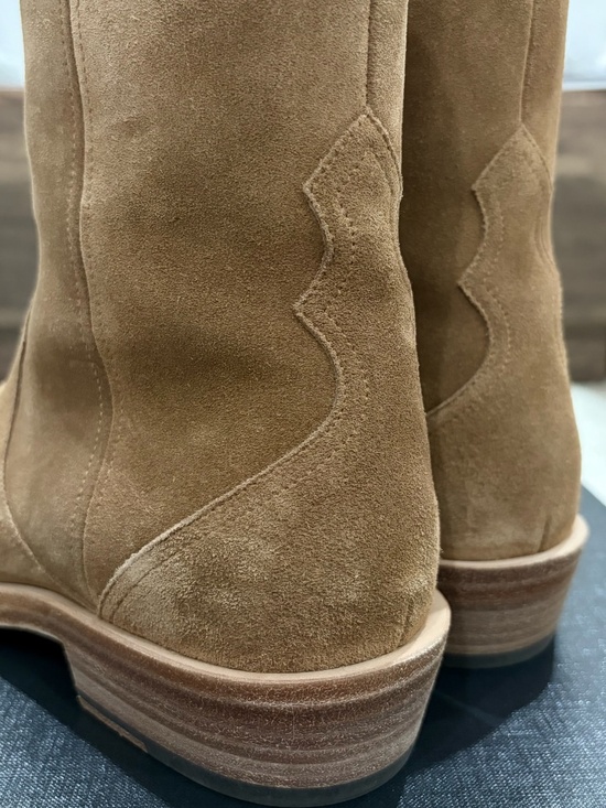 Stuart Weitzman Augustine Nubuck / Suede Leather Boot Chestnut / Tan main image 4